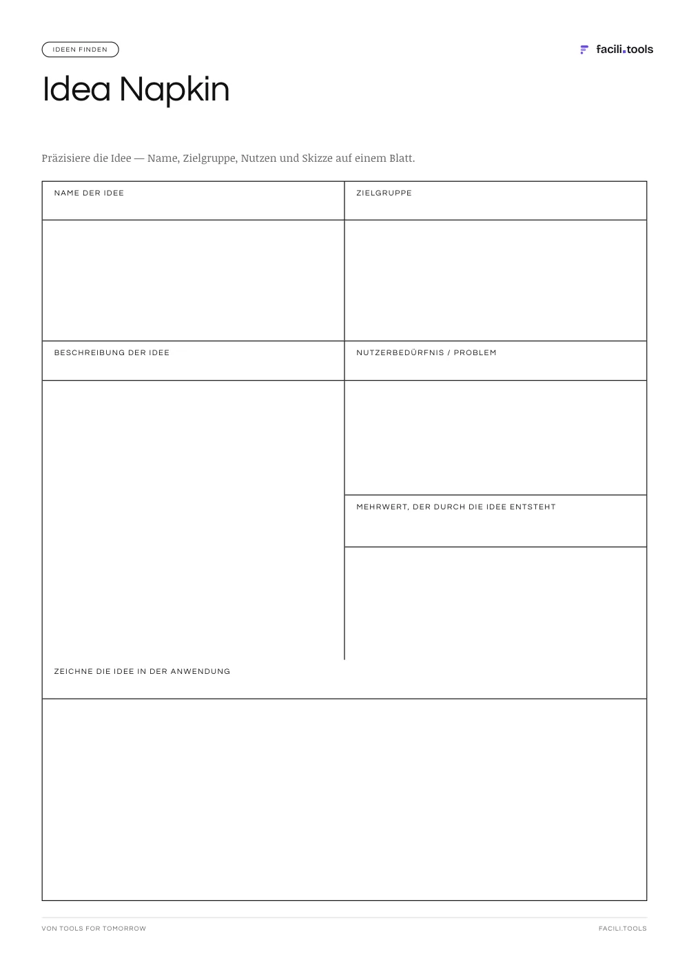 Vorschau des Bogens Idea Napkin