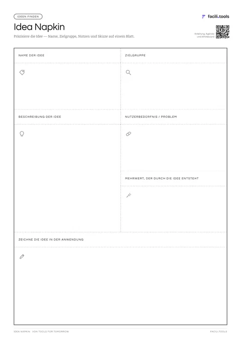 Vorschau der Vorlage Idea Napkin