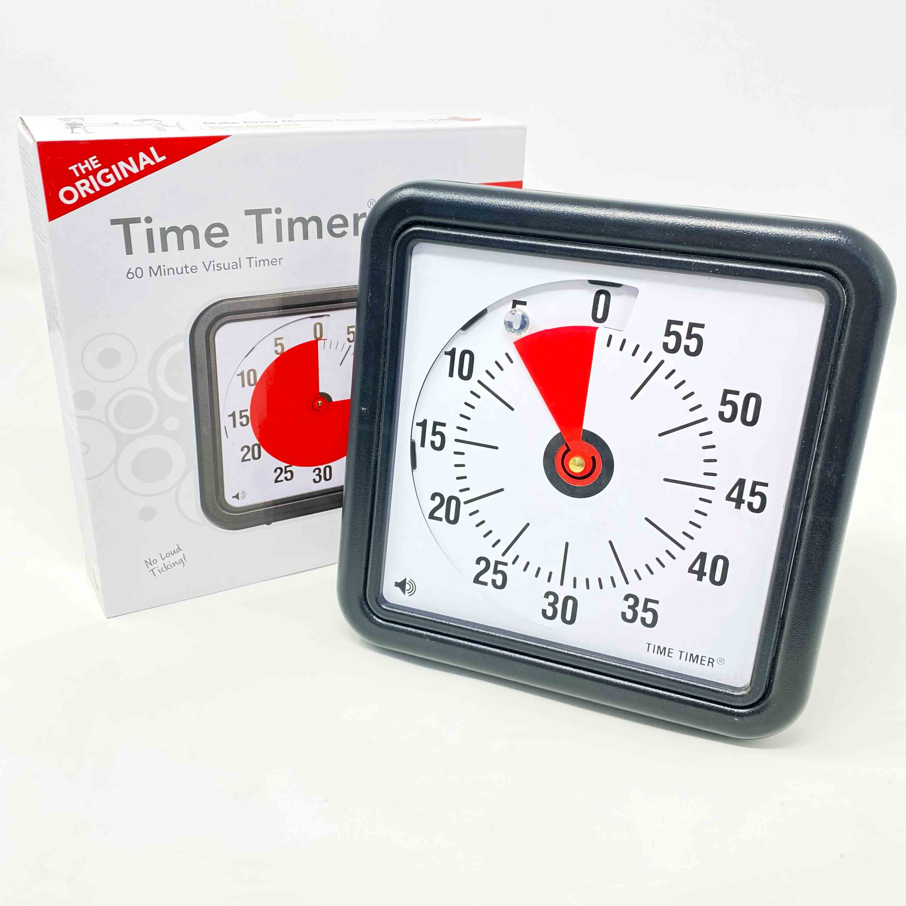 TimeTimer Workshopuhr mit roter Zeitscheibe